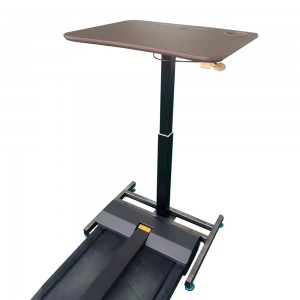 Pneumatic adjustable desk--Single square column-2